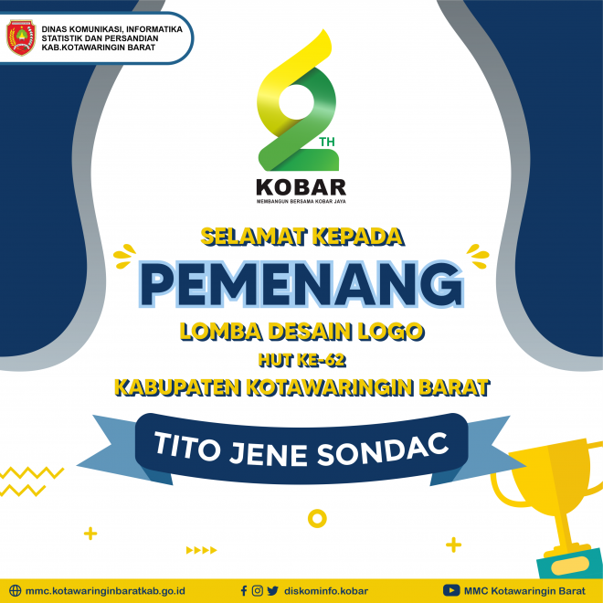 Pengumuman Pemenang Lomba Desain Logo HUT ke-62 Kobar