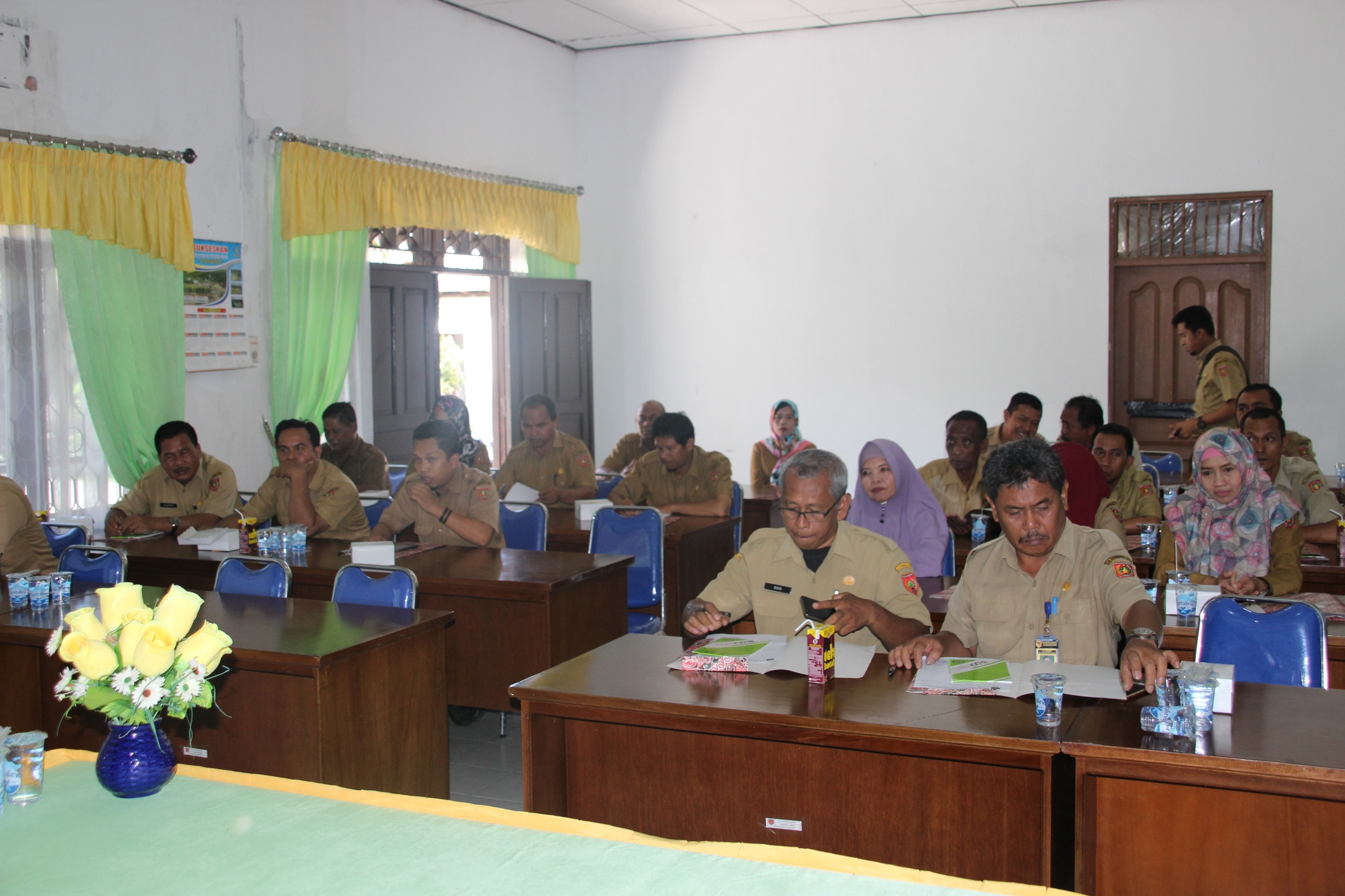 Peserta pelatihan deteksi dini yang berasal dari Apartur Kelurahan dan Kecamatan Arut Selatan, Kumai dan Kotawaringin Lama.